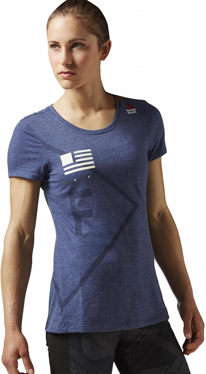 Dámské fitness tričko Reebok CrossFit Performance Blend Graphic SS Tee