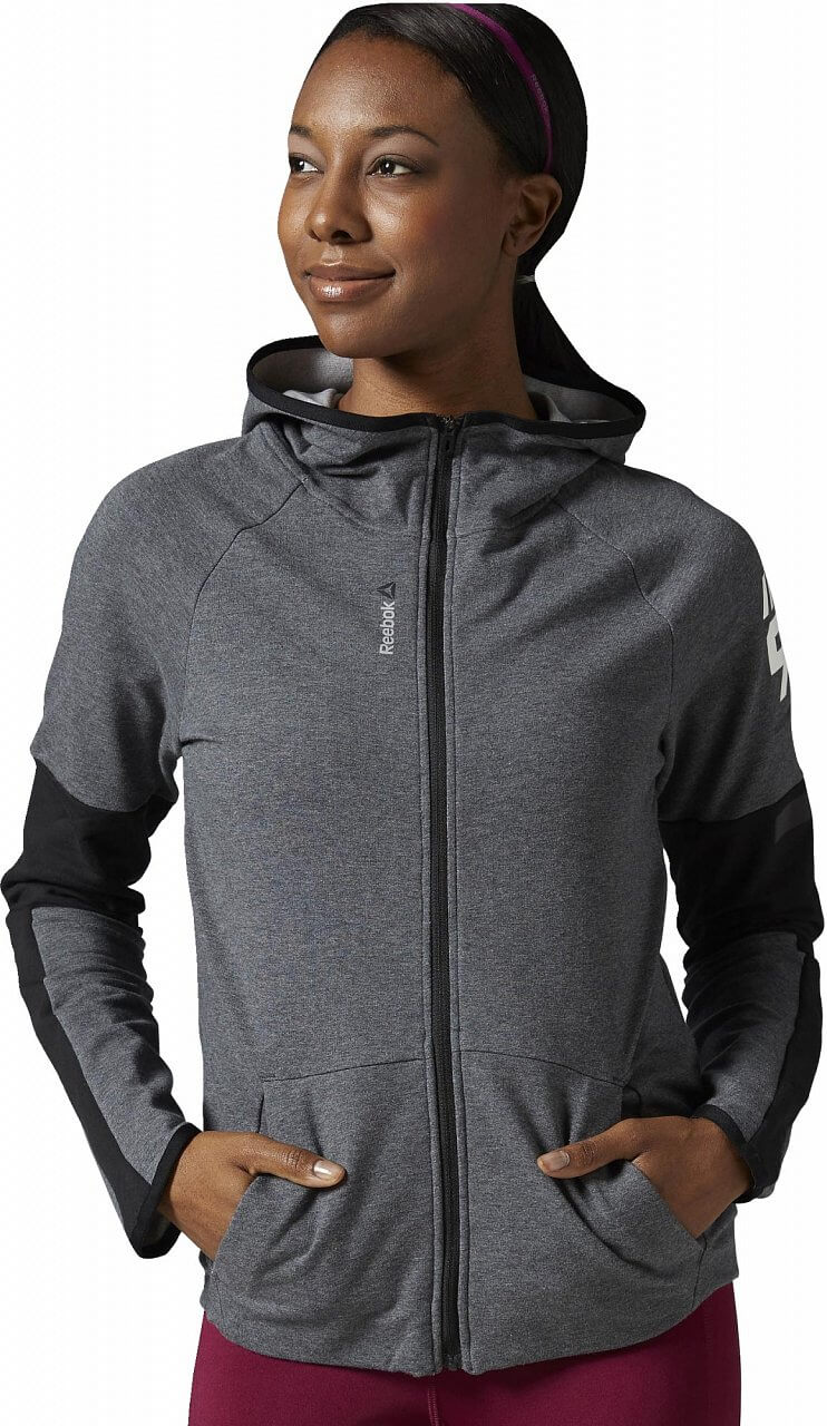 Dámská sportovní bunda Reebok WorkOut Ready FullZip hoodie