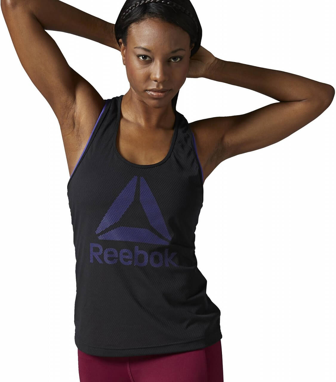 Dámské fitness tričko Reebok WorkOut Ready Big Logo Mesh Tank