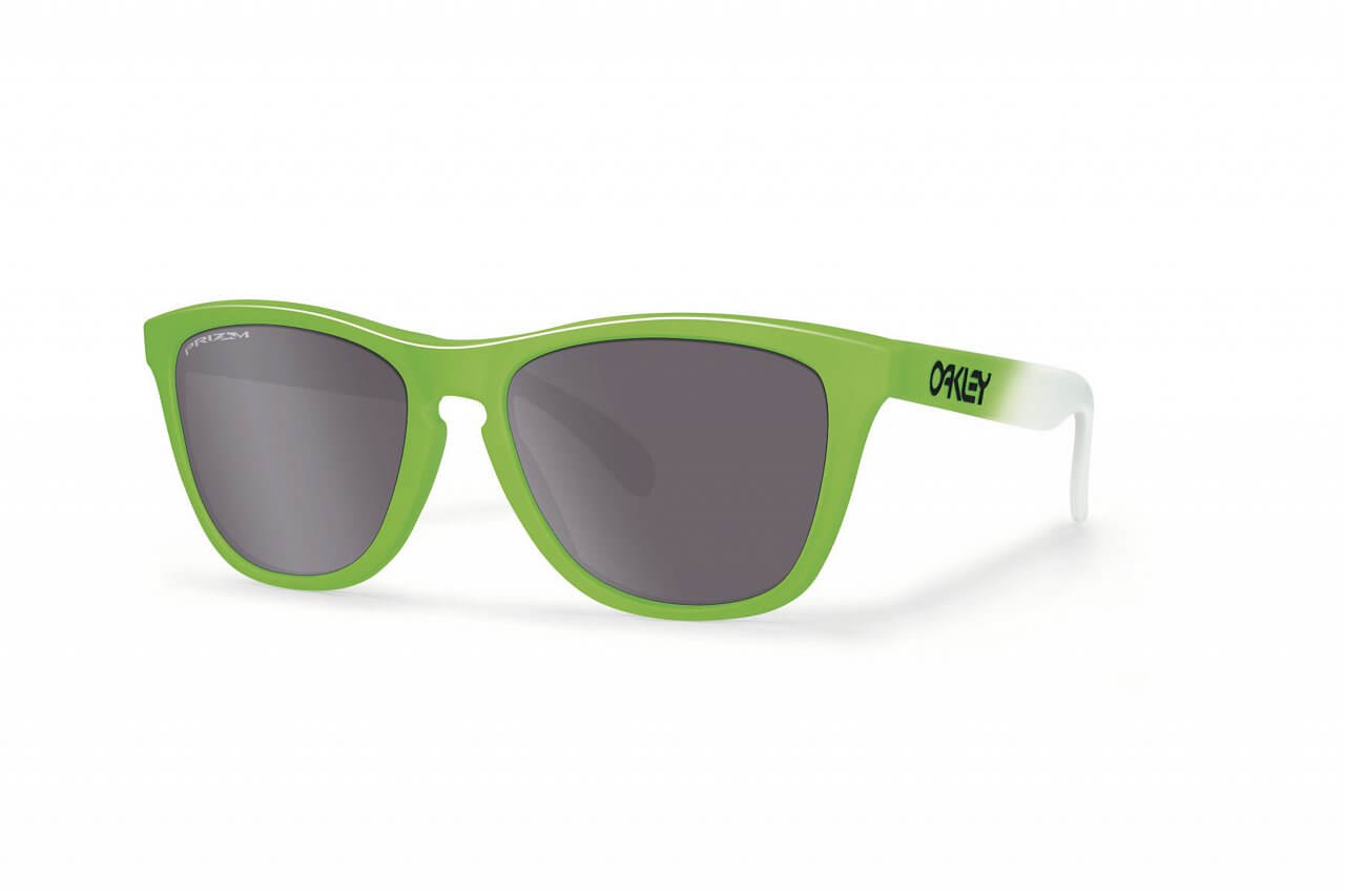 Sluneční brýle Oakley Frogskins Green Fade w/ PRIZM DlyPol