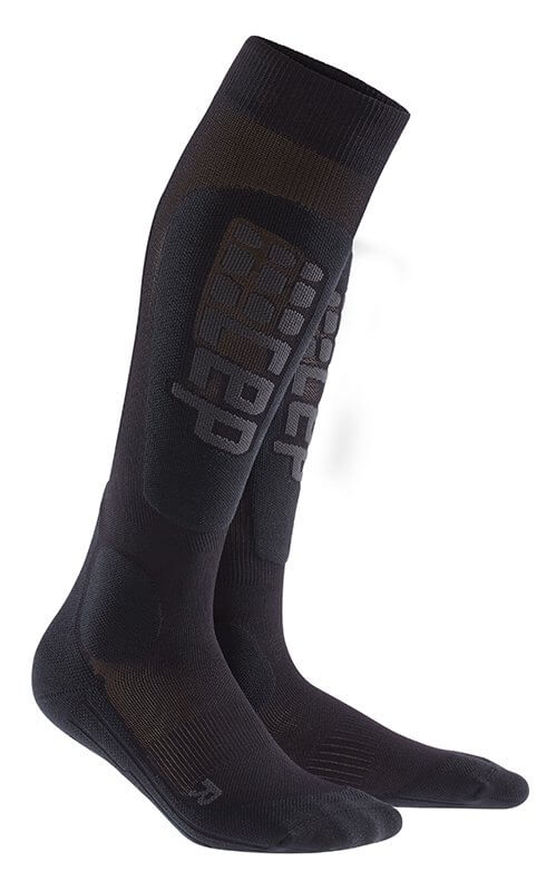 Dámske lyžiarske ponožky CEP Lyžařské podkolenky RACE dámské černá / antracitová