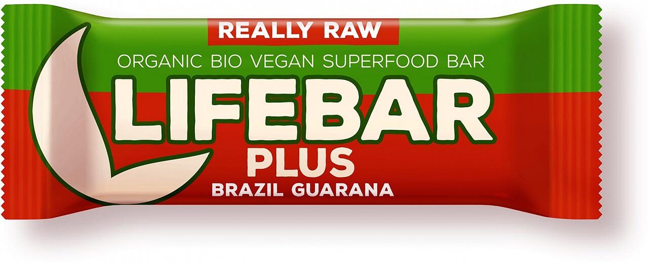 Tyčinky Lifefood Lifebar Plus s guaranou BIO, 47g