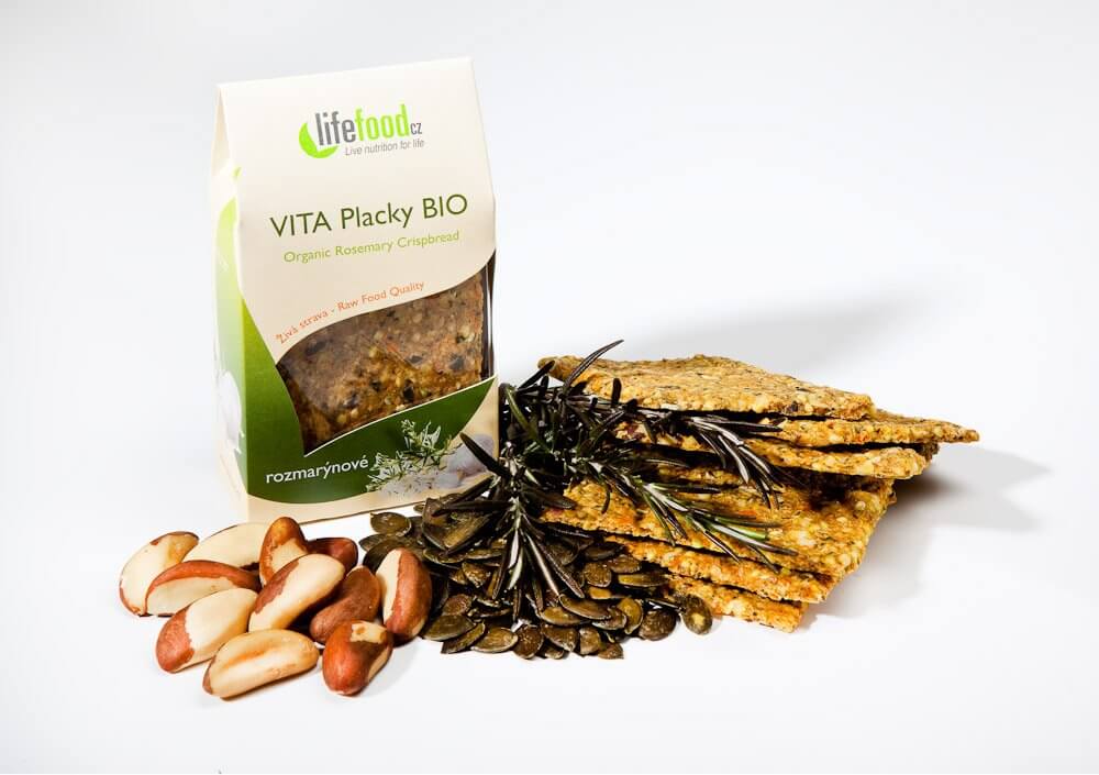 Zdravé potraviny Lifefood Vita placky rozmarýnové BIO, 100g