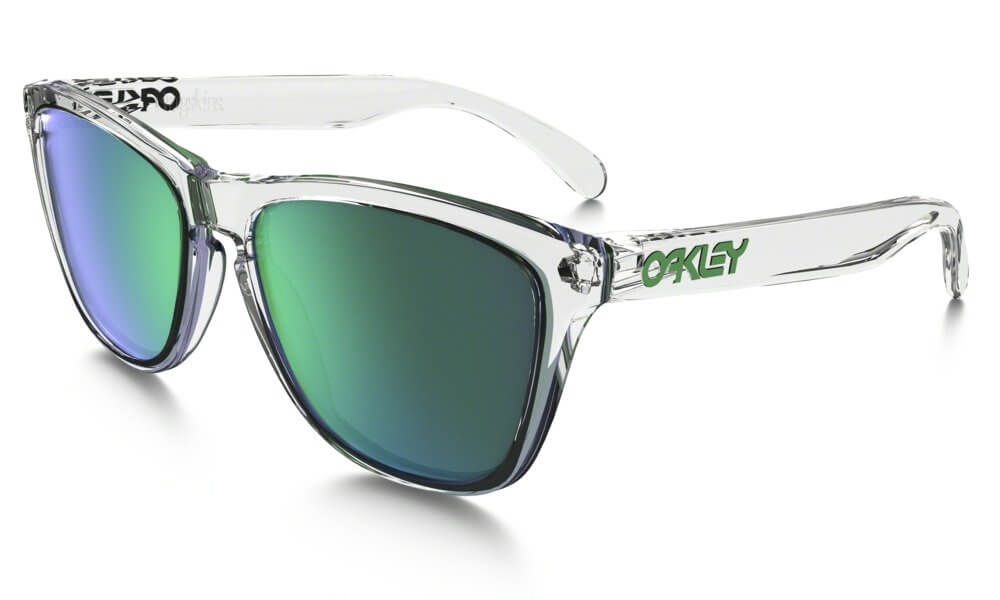 Sluneční brýle Oakley Frogskins Crystal Clear w/ Jade Irid