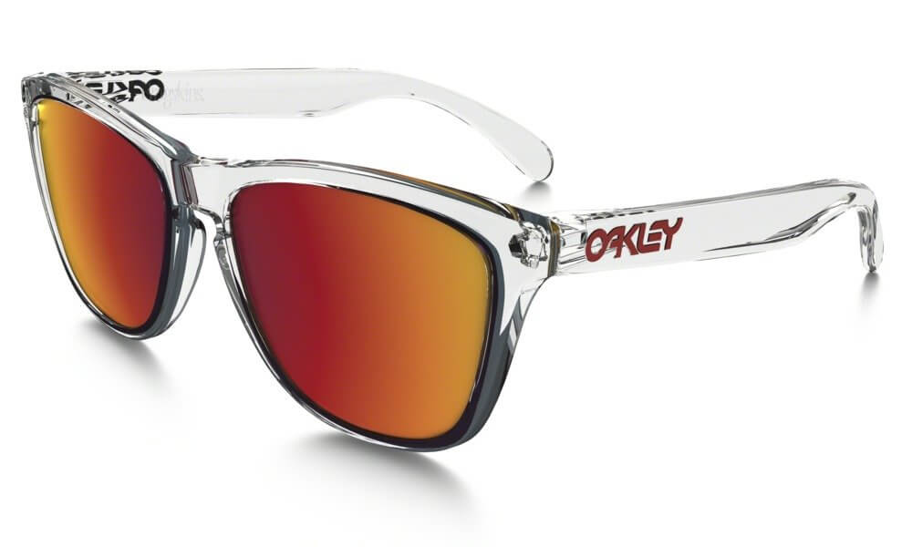 Slnečné okuliare Oakley Frogskins Crystal Clear w/ Torch Irid