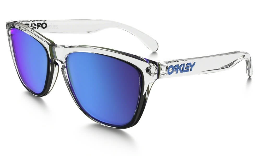 Sluneční brýle Oakley Frogskins Crystal Clear w/ Sapph Irid