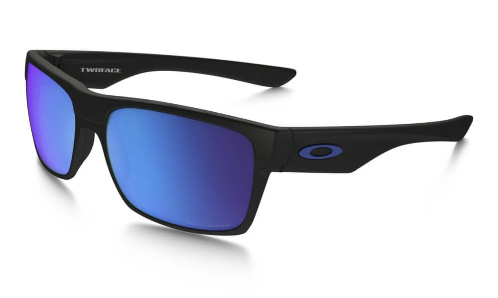 Sluneční brýle Oakley Two Face Matte Black w/Sapph Irid Polar size 60