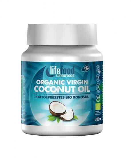 Zdravé potraviny Lifefood Panenský kokosový olej BIO, 300ml