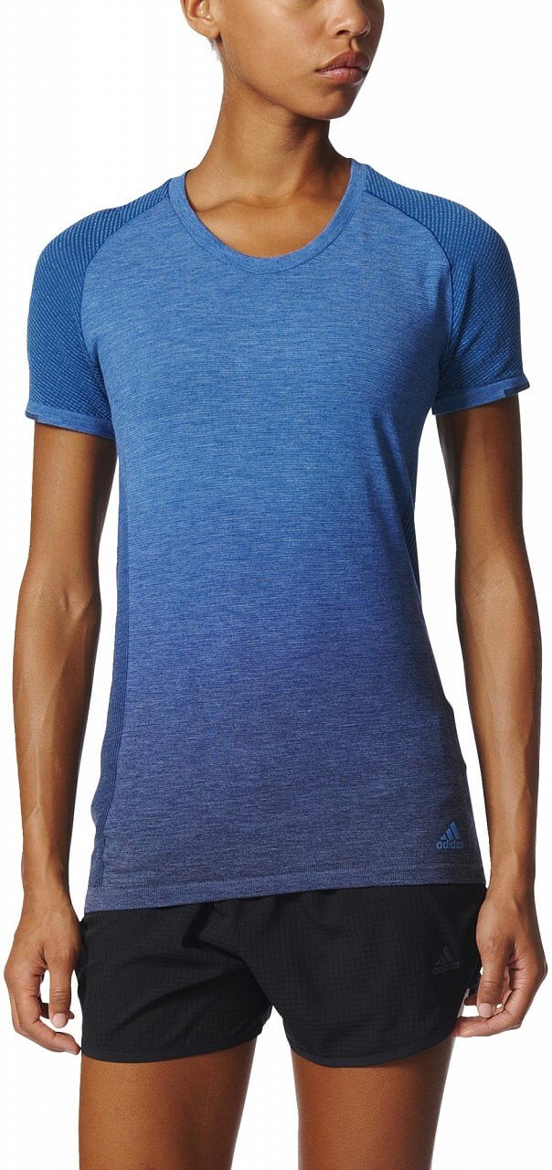 Dámské běžecké tričko adidas Primeknit  Wool SH Sleeve Tee Dip Dye Women
