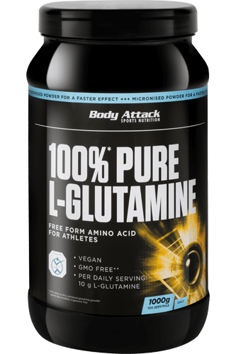 Aminokyseliny Body Attack 100% Pure L-Glutamine, 1000g