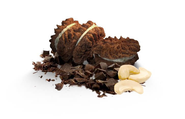 Zdravé potraviny Lifefood Koláčky čokoládové s kešu krémem BIO, 80g
