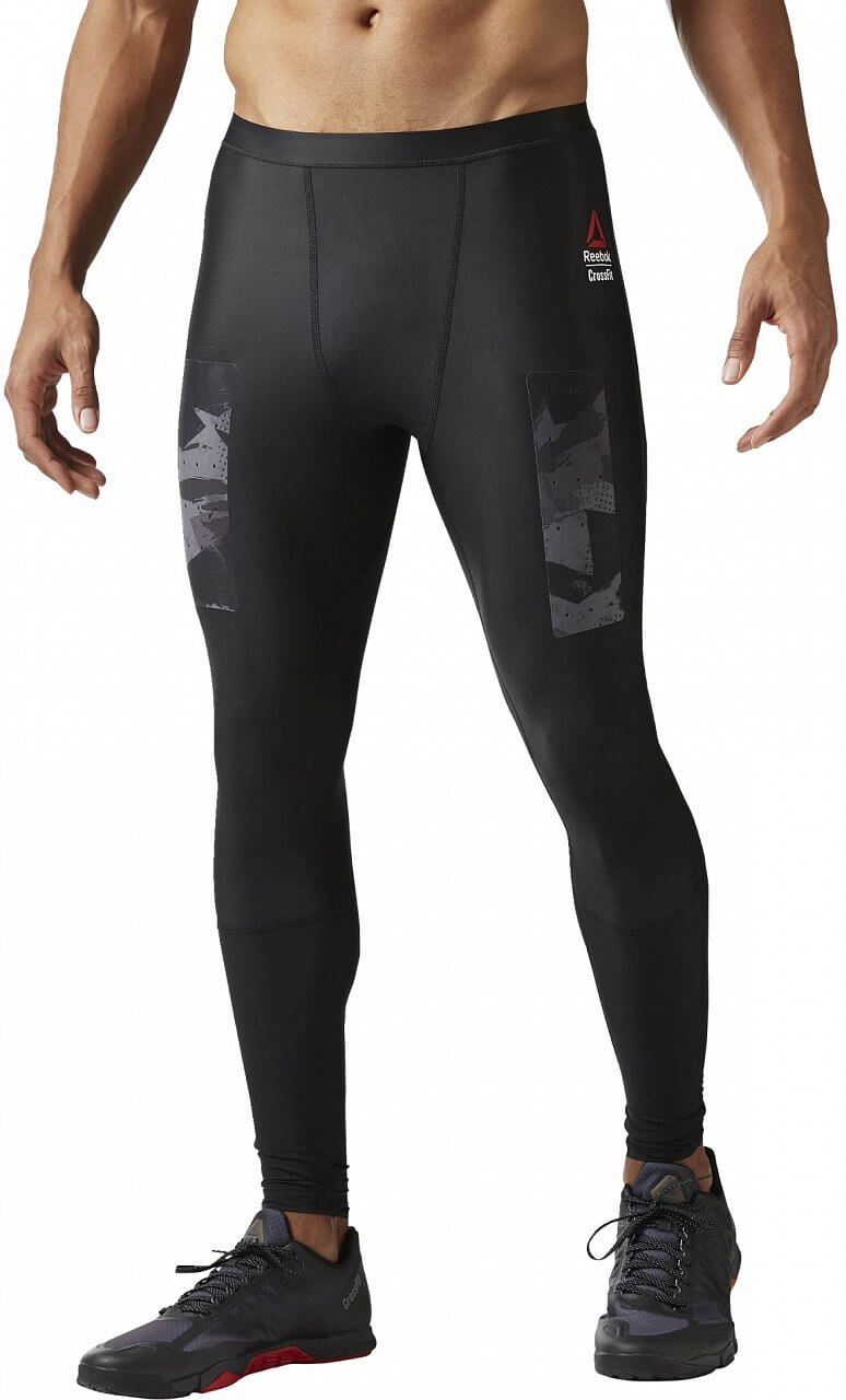 Pánske športové nohavice Reebok CrossFit Compression Tight Solid