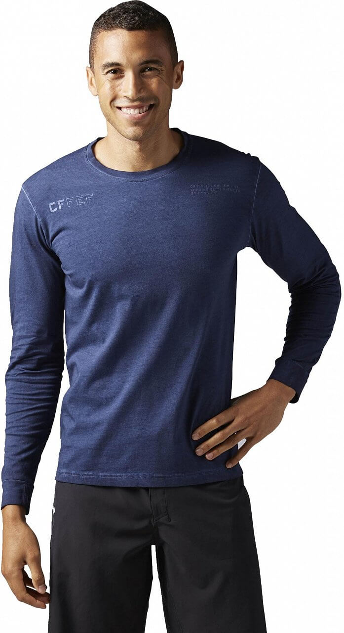 Pánske športové tričko Reebok CrossFit Washed Long Sleeve