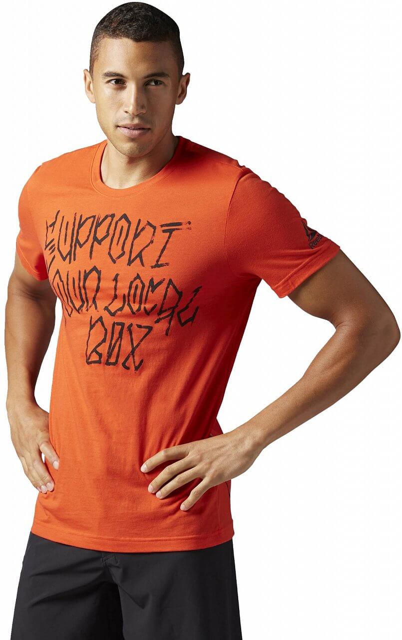 Pánské sportovní tričko Reebok CrossFit Support Your Local Box Tee