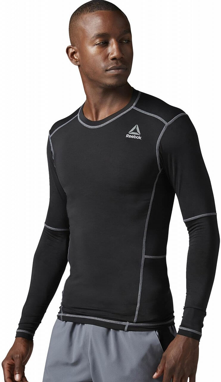 Pánské sportovní tričko Reebok Workout Ready Compr Lo Sleeve Solid