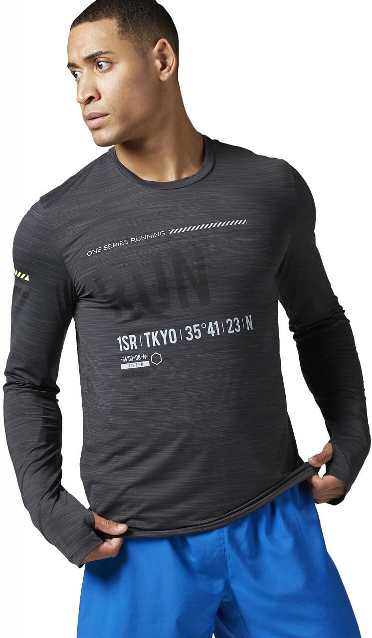 Pánske bežecké tričko Reebok One Series LS Activchill Tee