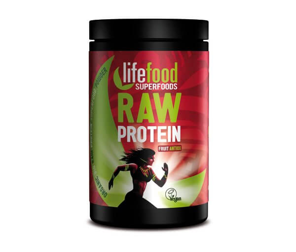 Proteiny - bílkoviny LifeFood Raw proteinová směs se superfoods - ovocná, 450g