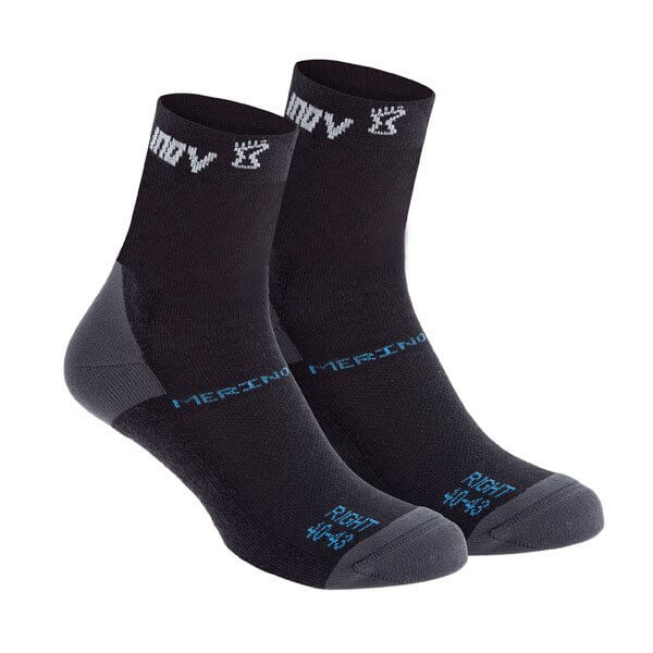 Běžecké merino ponožky Inov-8 MERINO SOCK high black Default
