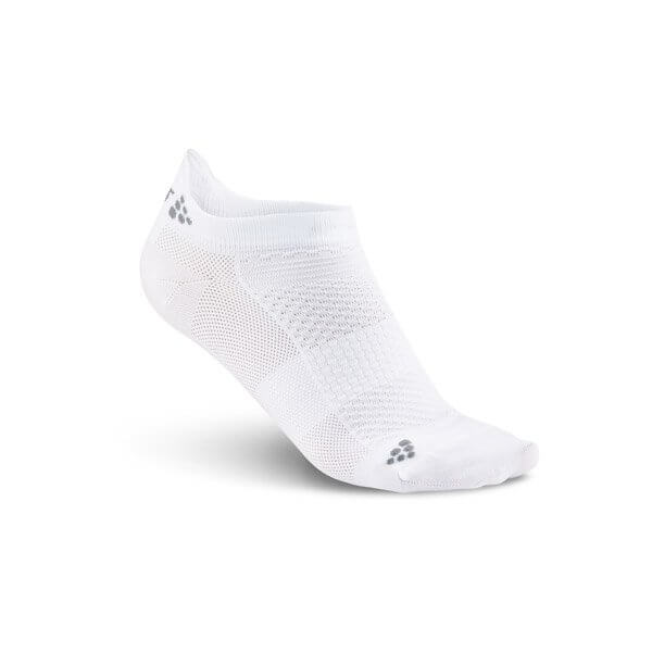 Unisex sporotvní ponožky Craft Ponožky Shaftless 2-pack bílá