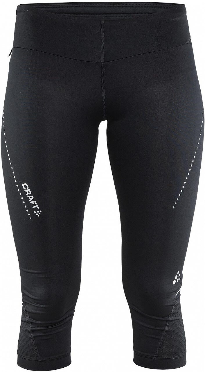 Dámské běžecké legíny Craft W Kalhoty Essential Capri černá