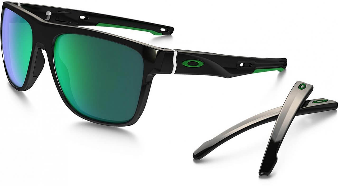 Sluneční brýle Oakley Crossrange XL Pol Black w/ Jade Irid