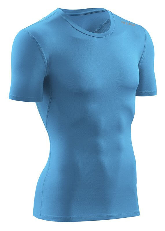 Tričká CEP Tričko WINGTECH s krátkým rukávem pánské elektrická modř / zelená