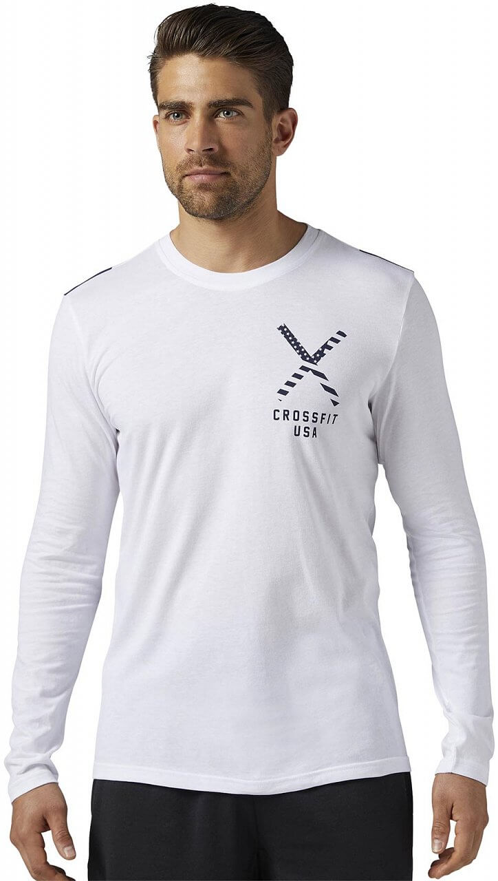 Pánské sportovní tričko Reebok CrossFit Patriotic Long sleeve Tee