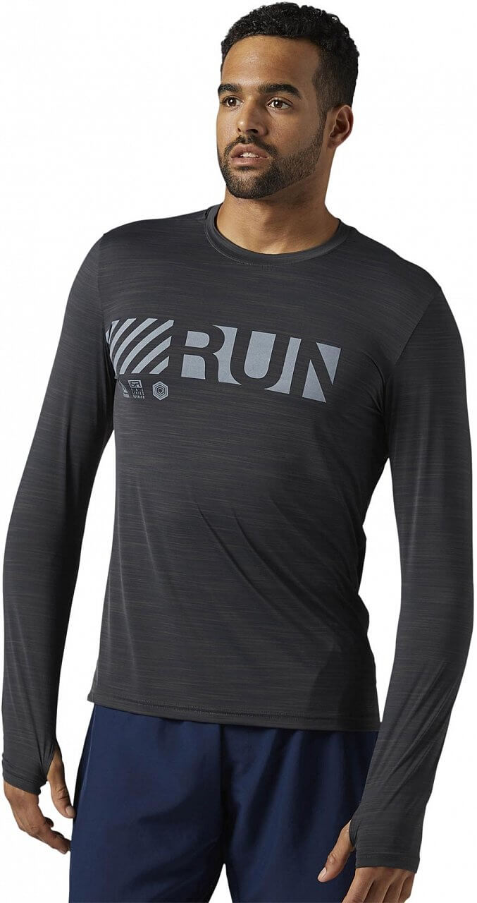 Pánské běžecké tričko Reebok Running Activchill Long Sleeve Tee