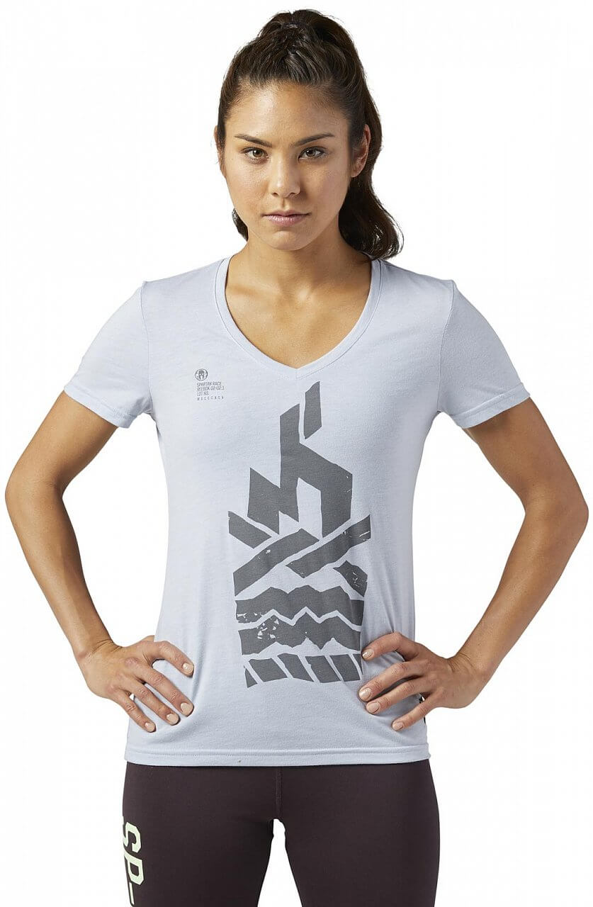 Dámské běžecké tričko Reebok Spartan Graphic Tri-Blend Tee