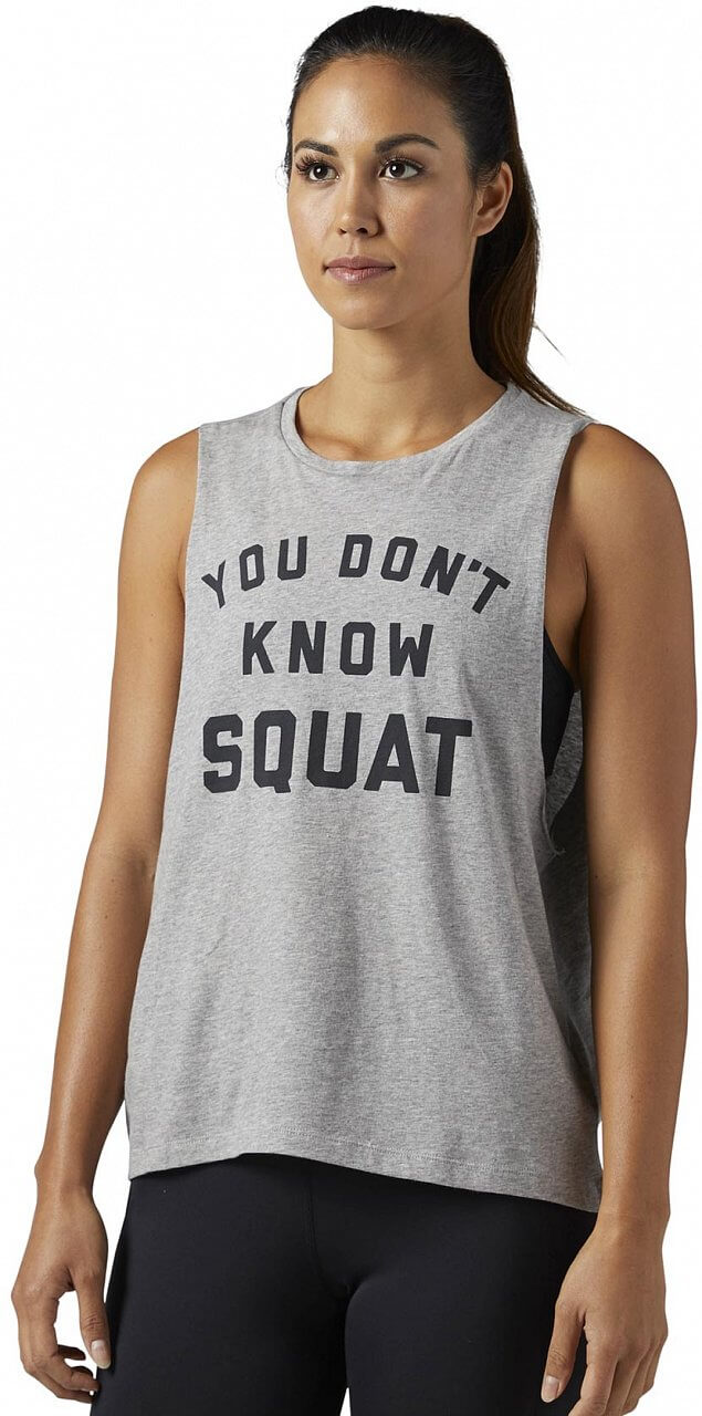 Dámské sportovní tričko Reebok You Dont Know Squat Tank