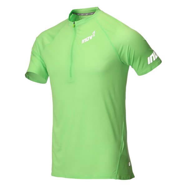 Pánské běžecké tričko Inov-8 AT/C BASE SSZ green Default