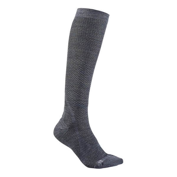 Unisex sporotvní ponožky Craft Podkolenky Warm šedá