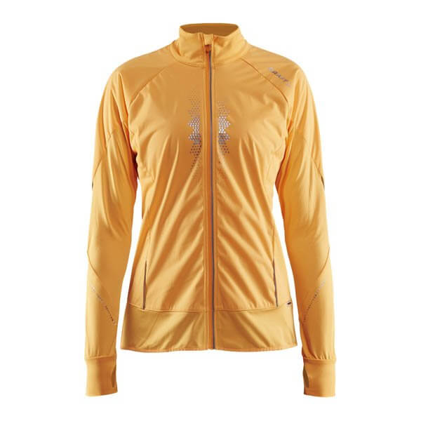 Dámská běžecká bunda Craft W Bunda Brilliant 2.0 Warm oranžová