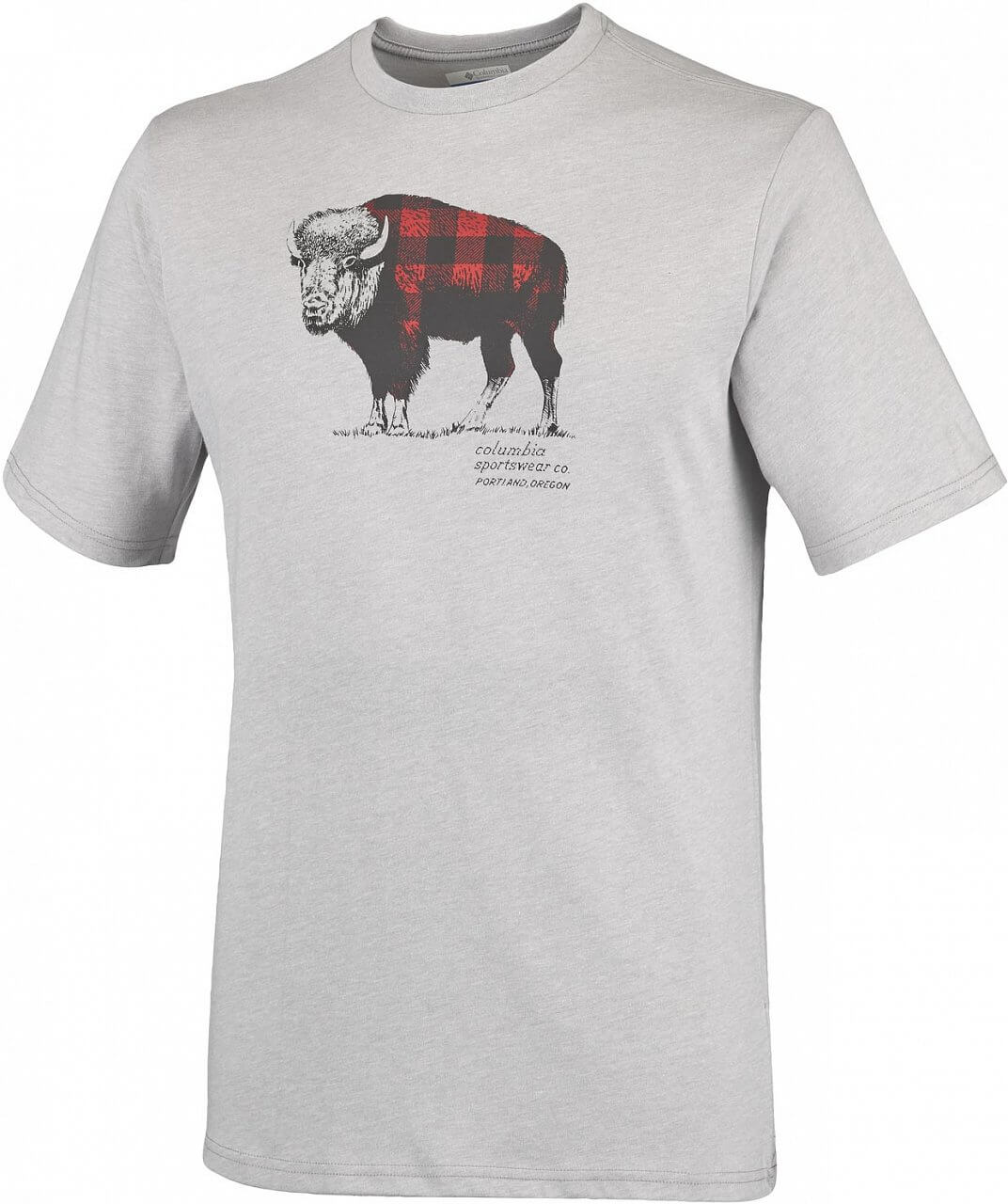 Pánské bavlněné tričko Columbia CSC Check The Buffalo II Short Sleeve