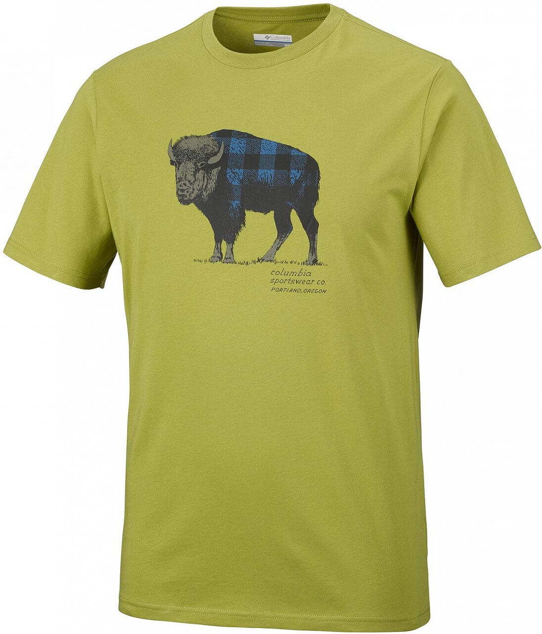 Pánské bavlněné tričko Columbia CSC Check The Buffalo II Short Sleeve