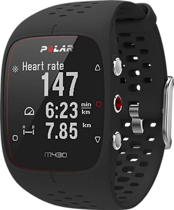 Bežecké hodinky s GPS Polar M430 čierny