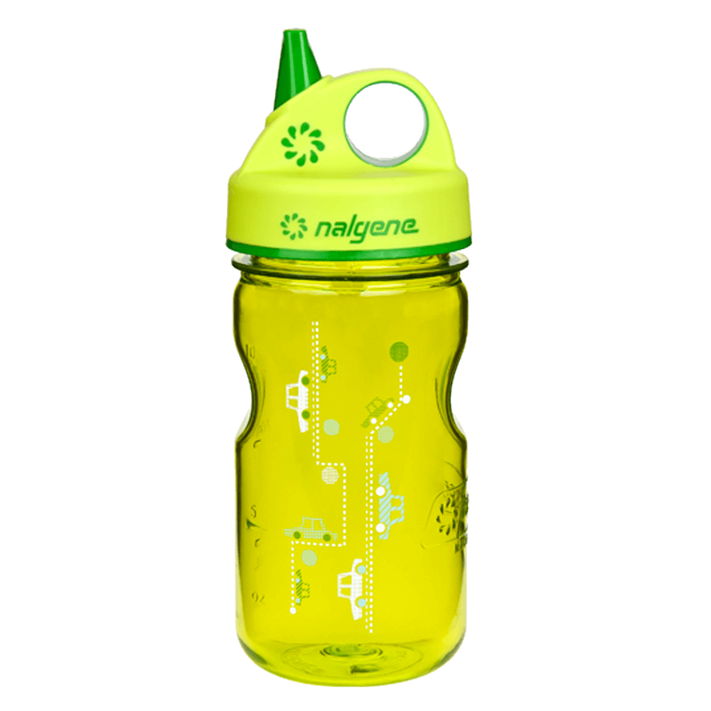 Dětská láhev na pití Nalgene Grip´n Gulp Green Cars