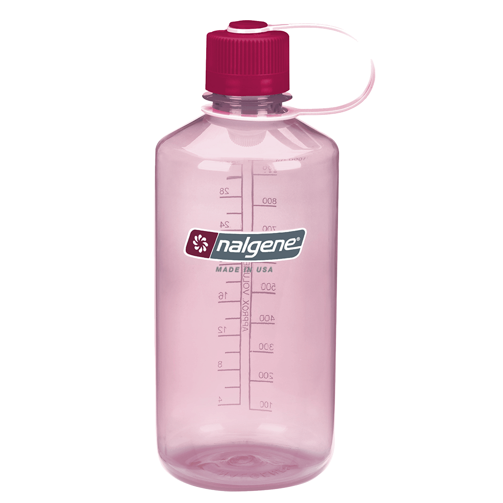 Fľaše Nalgene Narrow Mouth 1000 ml Clear Pink 2078-2051