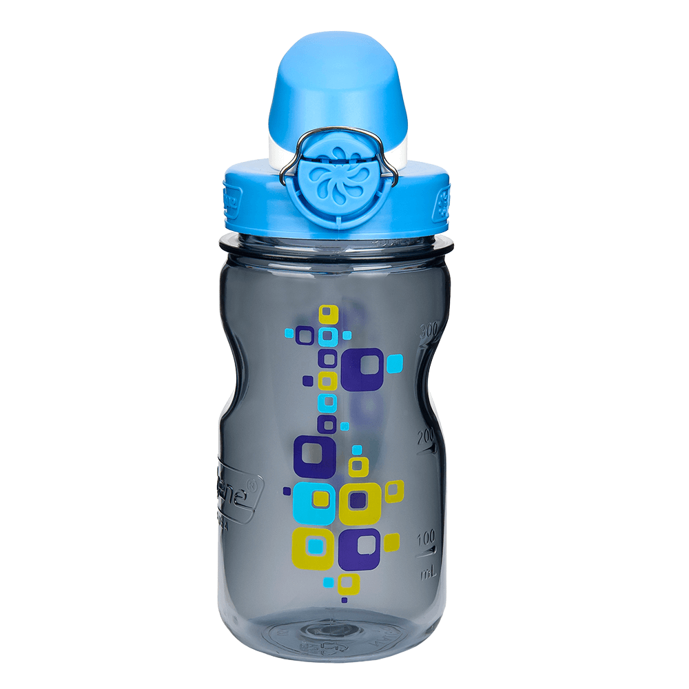 Detská fľaša na pitie Nalgene Clear Kids OTF Gray Squares1263-0005