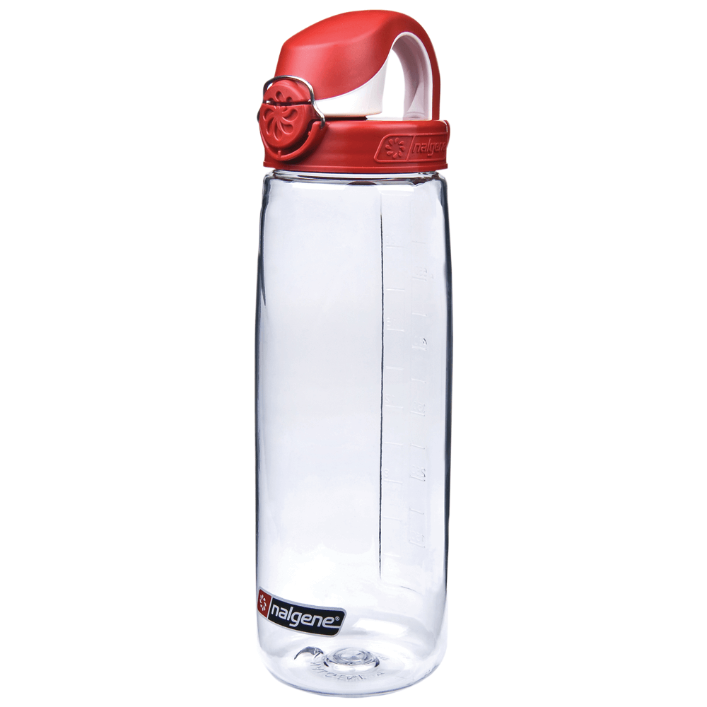 Trinkflasche Nalgene OTF Clear/Fire Red cap