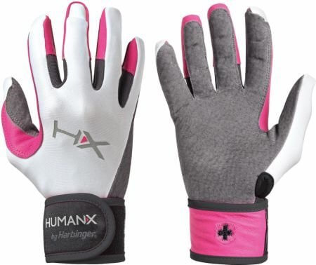 Rukavice Harbinger dámské rukavice na crossfit s omotávkou růžové