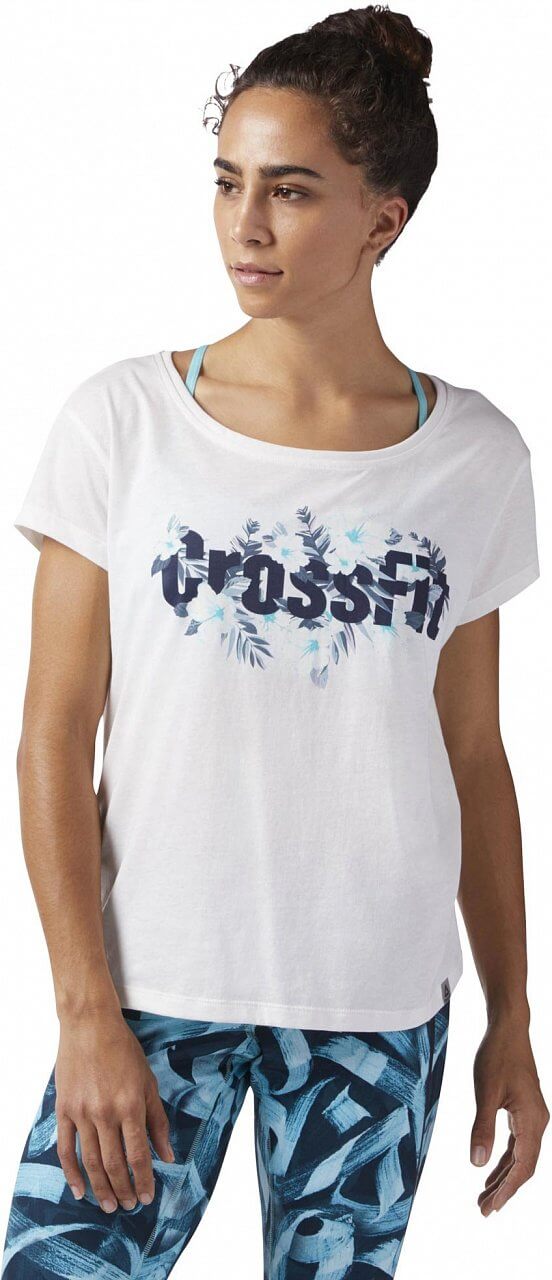 Dámské sportovní tričko Reebok Crossfit Floral Tee