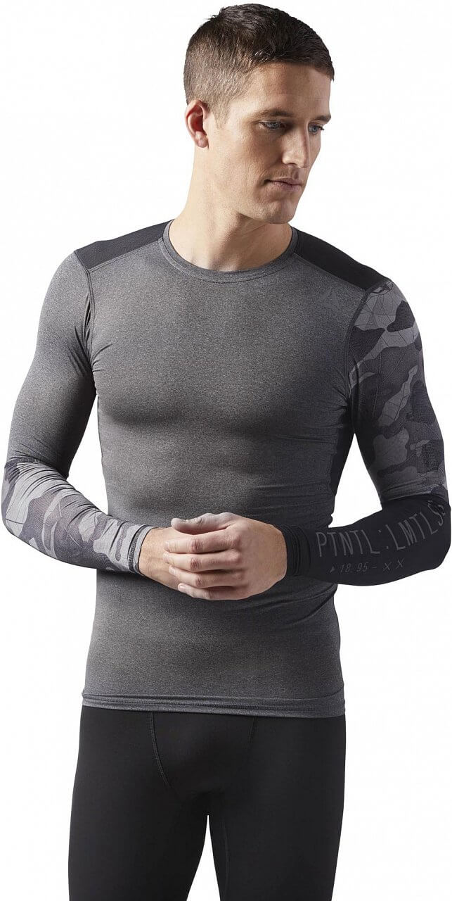 Pánské sportovní tričko Reebok Activchill Graphic Long Sleeve Compression Tee