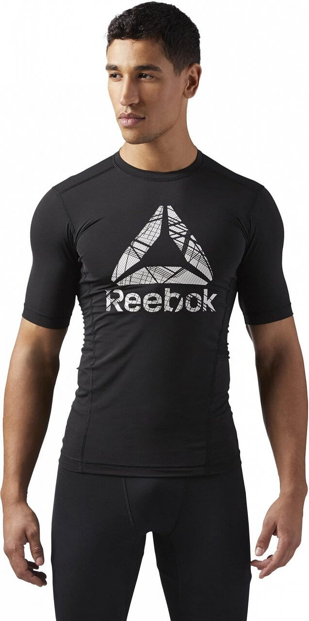 Pánské sportovní tričko Reebok Commercial Channel Compression Short Sleeve