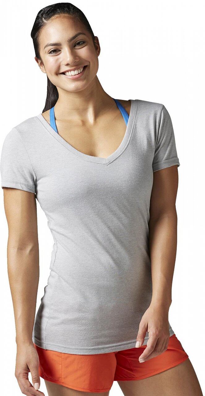 Dámské sportovní tričko Reebok Womens Global Blank V-Neck Tee