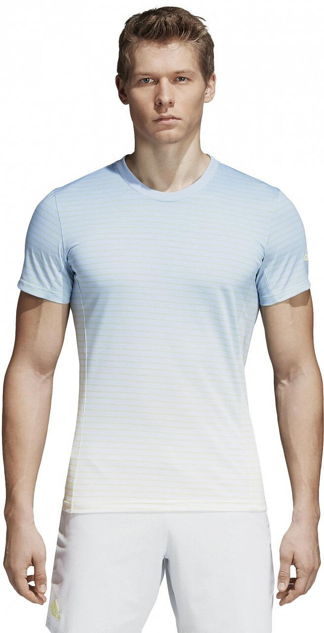 Pánske tenisové tričko adidas Melbourne Striped Tee