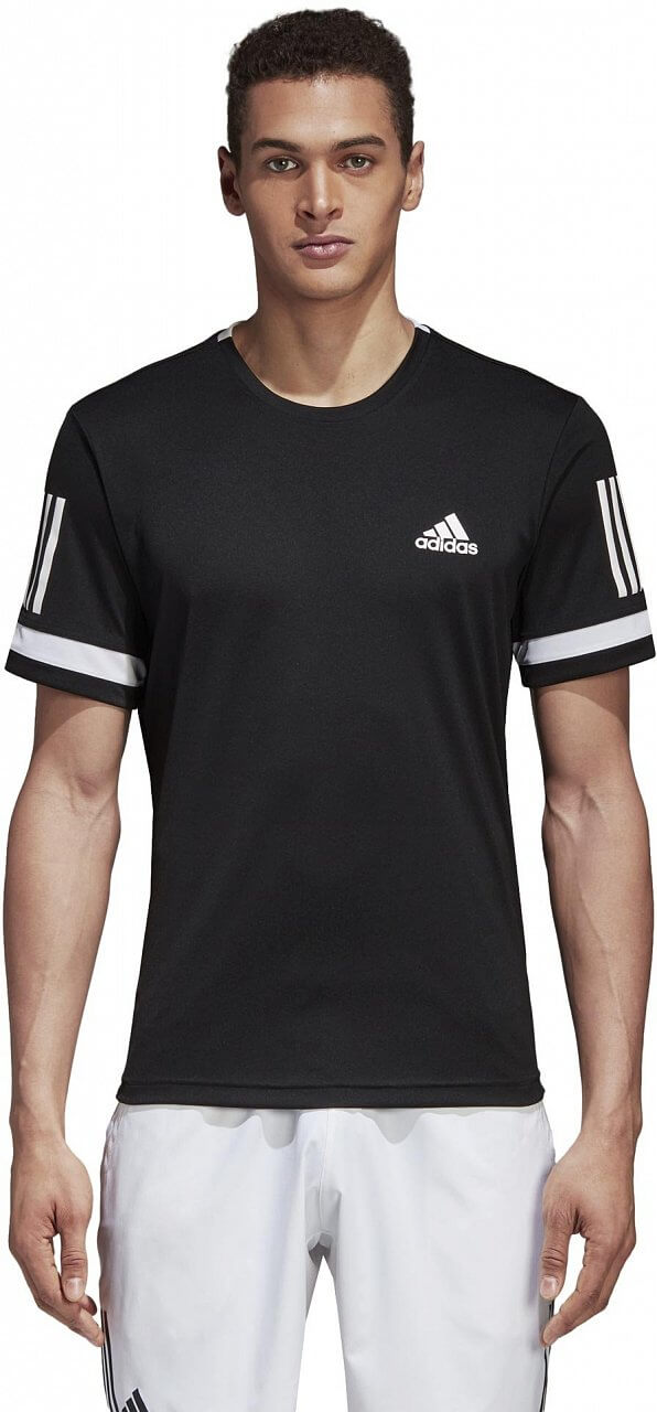 Pánské tenisové tričko adidas Club 3 Stripes Tee