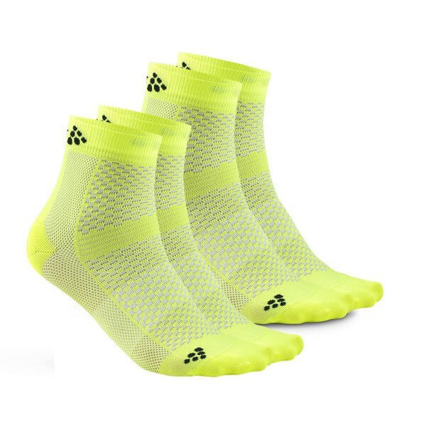 Ponožky Craft Ponožky Cool Mid 2-pack žltá
