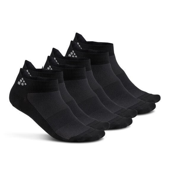 Ponožky Craft Ponožky Shaftless 3-pack čierna