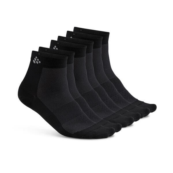 Tenké funkční ponožky Craft Ponožky Mid 3-pack černá
